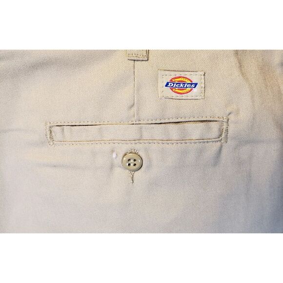 Share Dickies Women’s Sz 24 Regular Work Pants Beige Straight Leg NWT - Picture 8 of 11